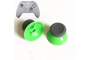 UCKY DO 2PCS 3D Analog Joystick Cap Thumb Stick Cap Thumbstick Replacement for Xbox One Elite Controller (Green)