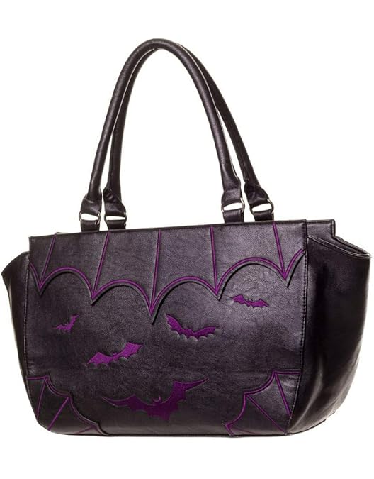 Borsa A Mano Lost Queen Gothic Bastet Sphynx Gatto - Nera E Crema - Occulta Gotica - Foto 5