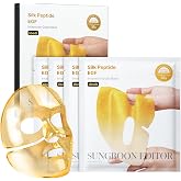 SUNGBOON EDITOR Deep Collagen Silk Peptide EGF Gold Overnight Mask, 37gx4ea | 31-Peptide Complex, Copper Tripeptide-1, 24K Co