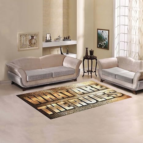 Amazon Com D Story Floor Decor What Are The Rules Written On