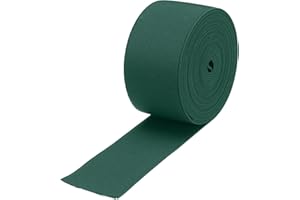 MECCANIXITY Elastic Bands for Sewing 2"(5cm) 5 Yard Dark Green Knit Elastic Spool High Elasticity for Wigs, Waistband, Pants