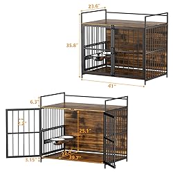 ROOMTEC Furniture Style Large Dog Crate with