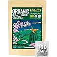 GLDNT Organic Decaf Green Tea Bags, Organic Green Tea Decaffeinated, Smooth Flavor, Super Antioxidant, Iced & Hot Tea, 100 Count