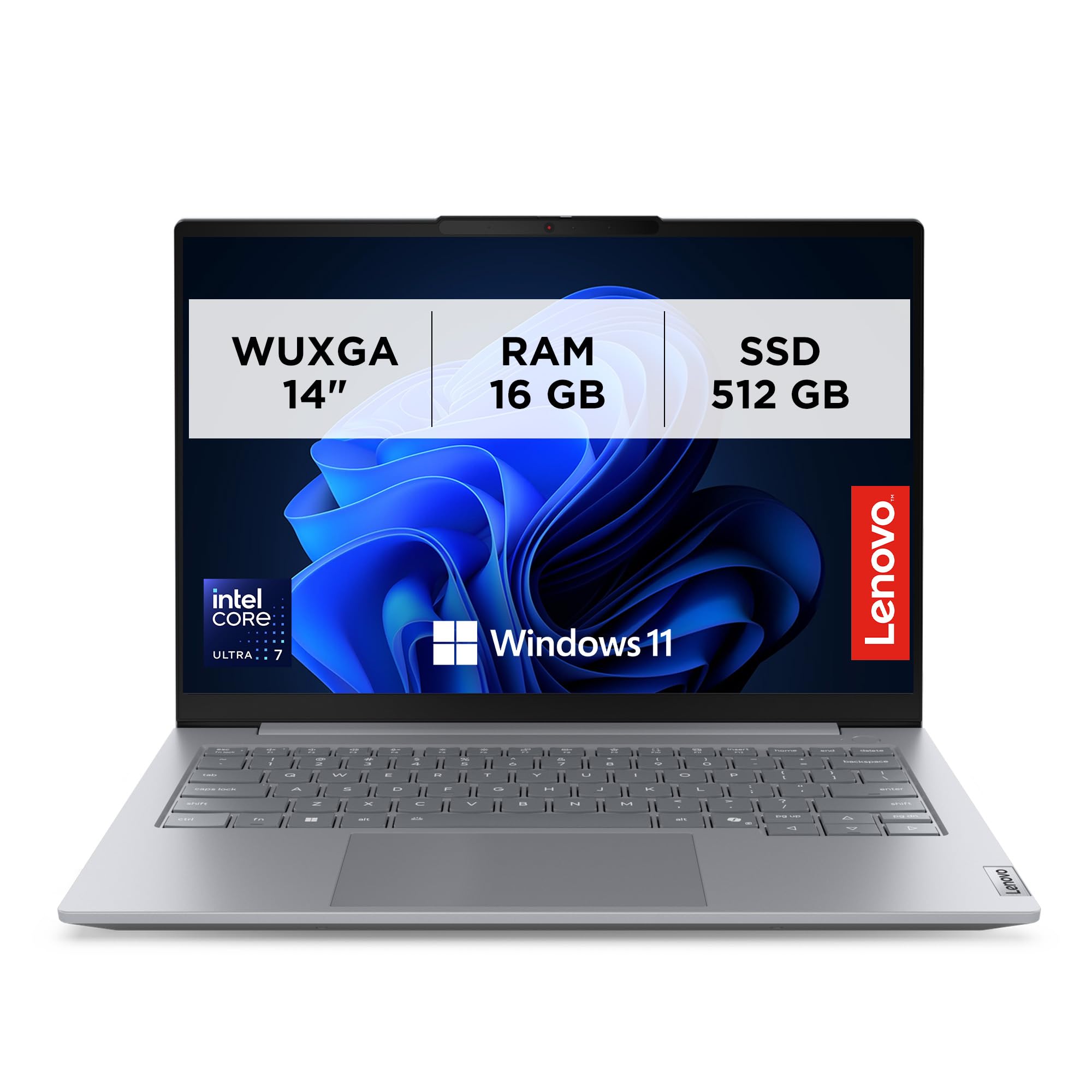 Lenovo - Notebook 14 Pollici ThinkBook 14 Gen 8, PC Portatile Professionale Windows 11 Pro, Intel Core Ultra 7 255H, Ram 16GB DDR5, 512GB SSD NVMe, Laptop AI Boost, Computer Audio Dolby, Webcam FHD IR