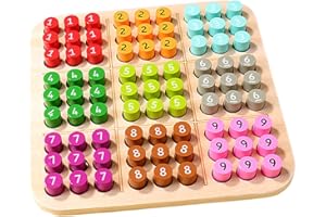 KOMBIUDA Toys Kids Toy 1 Set Toy Sudoku Board Game Sudoku Game Chess Kids Sudoku Game Sudoku Chess Wooden Child Pegboard Boar