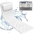 hawbath Full Body Bath Pillow, Spa Bath Pillows for Tub Neck and Back Support, Luxury Bath Tub Pillow with Laundry Bag, Bathtub Accessories for Women Relaxing
