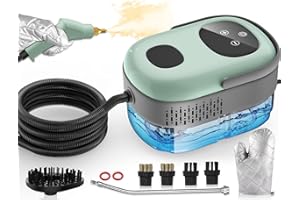 VORTEXPEAK Steam Cleaner, 10s Heat-Up, 6-Level Adjustable, 1.69qt. Tank, 2500W Natural Portable Handheld Steamer for Cleaning with Touch Screen for Home, Car, Tile, Grout, Windows, Bathrooms, Kitchens and Fabric