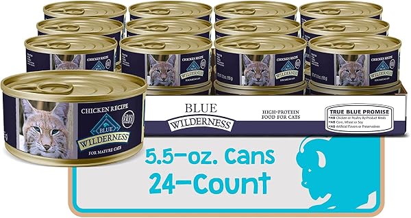 BLUE BUFFALO WILDERNESS ADULT CAT 7+ GRAIN FREE...