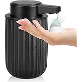 Automatic Soap Dispenser Foaming Touchless: 9oz Plastic Black - Rechargeable Electric Smart Auto Foam Soap Dispenser - Bathroom Kitchen Hand Dish Lotion