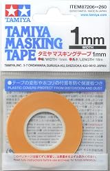 Tamiya Masking Tape 1 mm x 18 m Roll – High Quality model painting tape view 1