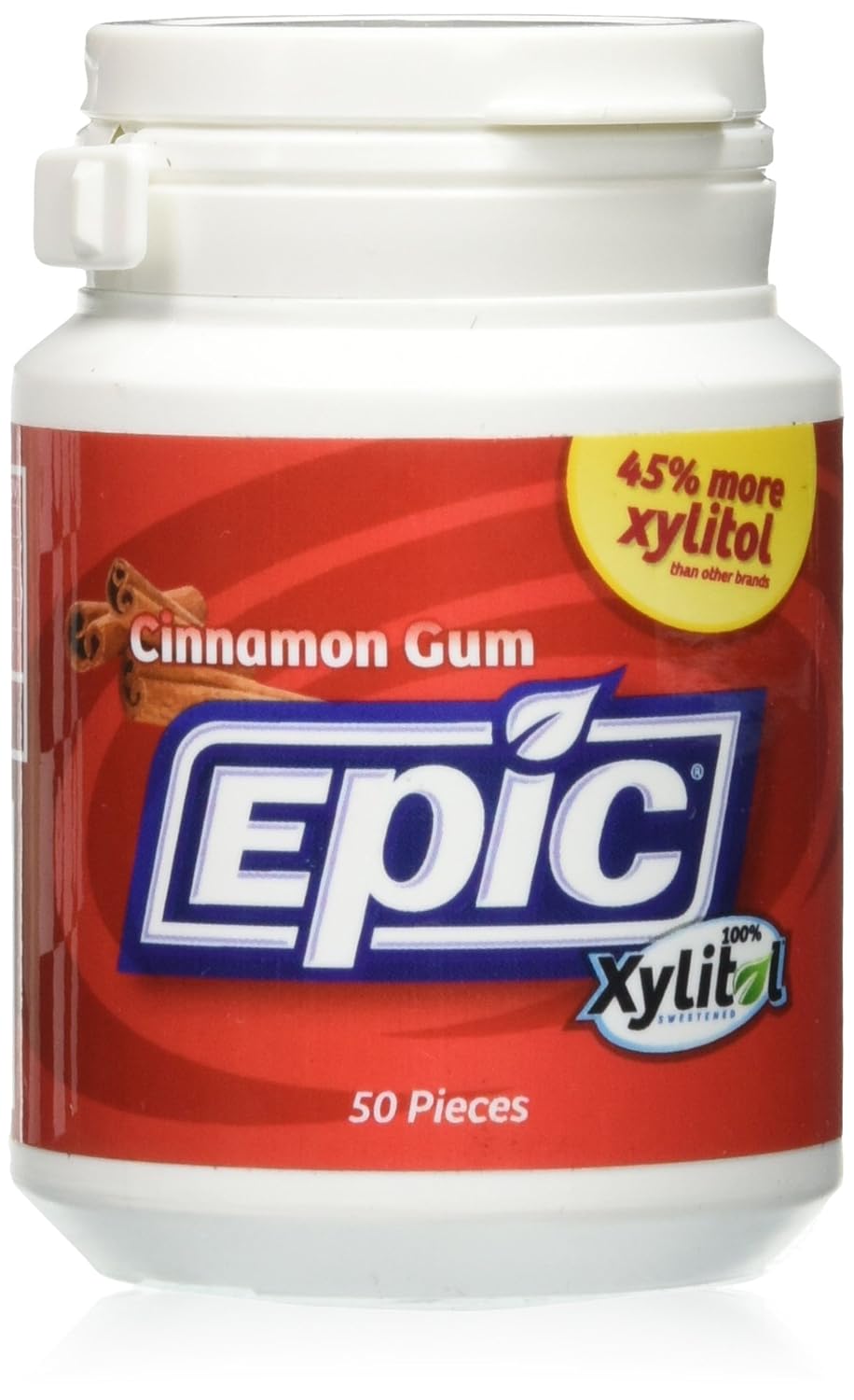 Epic Dental Xylitol Gum, Cinnamon 50 Piece Amazon.es Salud y