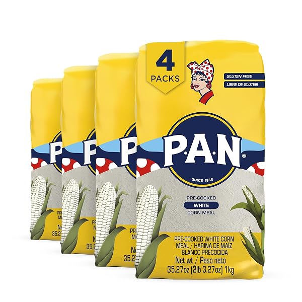 P.A.N. WHITE CORN MEAL – PRE-COOKED GLUTEN FREE...