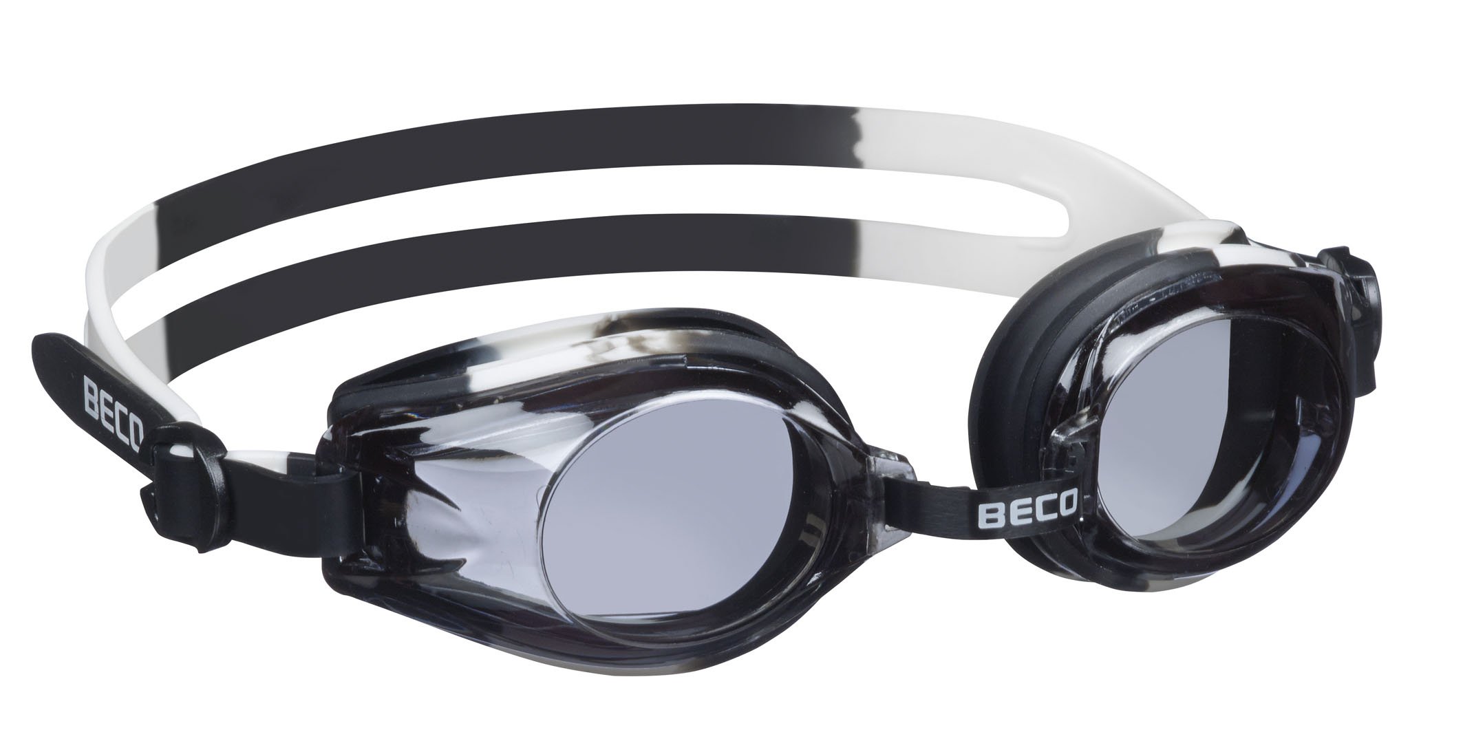 BECO Children's Rimini Swimming Goggles 9926, Multi-Colour, White/Black, One Size