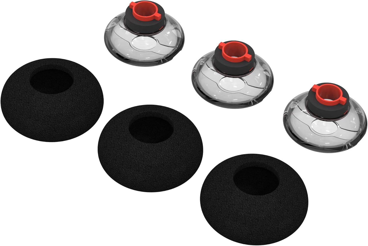 Voyager 5200 Eartips Replacement,Voyager Legend 30/ Voyager Legend 50 Ear tips,3 Pack Eargel kits Foam Cushion Cover for Plantronics/Poly Voyager Headphone-Medium - Image 3