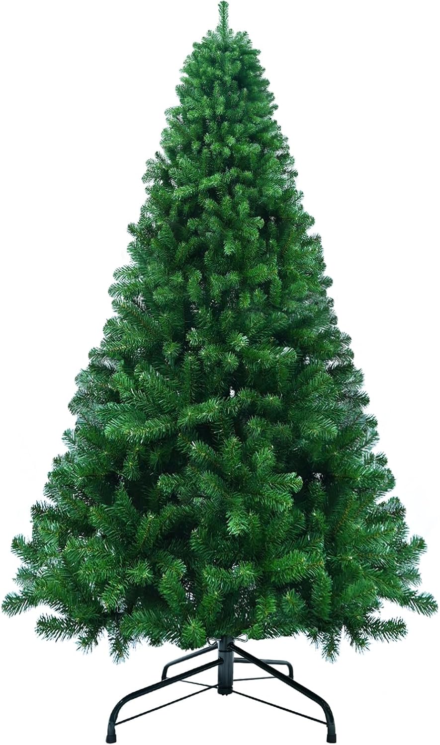 Trees - 5ft Christmas Tree, Premium PVC Fir Artificial Holiday Christmas Tree, Ideal for Home, Office, and Xmas Party Decoration, Includes Metal Foldable Stand
