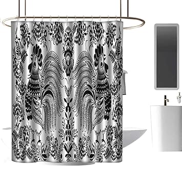 Amazon Com Homehot Shower Curtains Nerdy Gallos Decor Collection