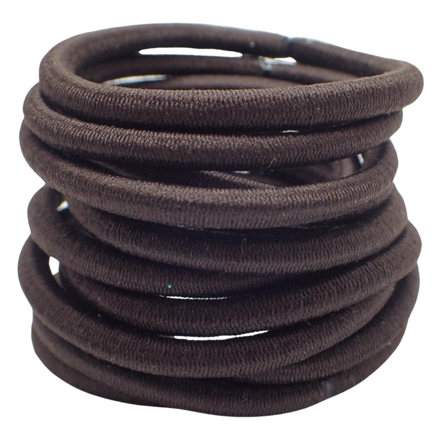 Topkids Accessories Hair Bobbles for Girls and Women, Hair Elastics Hair Bands for Girls Hair Ties Ponytail Holders Hair Accessories for Women Rubber Bands for Hair (12pcs Brown)