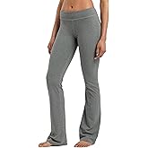 Fishers Finery Women's Organic Cotton Blend Bootcut Yoga Pant; Athletic Casual Pant