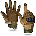 TitanOPS Tactical Gloves for Men - Full Finger Airsoft Gloves with Touch Screen Sensitive Knuckles - Sharp Resistant Microfiber Leather Nylon - Suitable for Hunting, Cycling, and Outdoor.