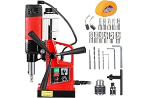 FESTISOUL Mag Drill Press, 1100W Power Magnetic Drill Presses, 1.6″ Boring Diameter, 550 RPM, 10 Speed for Industrial & Home Improvement