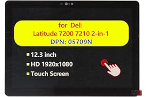 05709N 5709N LQ123N1JX35 Replacement for Dell Latitude 7200 7210 2-in-1 Laptop Touchscreen Display LCD Touch Screen Module Di