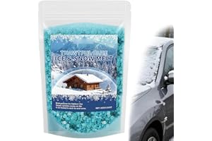2026 Ice & Snow Melt - Fast-Acting Blue Ice Melt Pellets for Driveways & Sidewalks, Melts Ic-e Down to -16℃, Low Corrosion & 