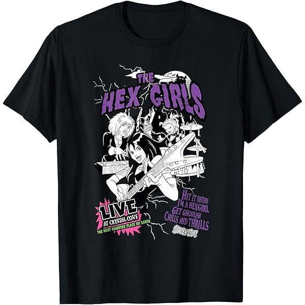 Heavy Metal Lightning Hex Girls Unisex Adult Short Sleeve T-Shirt