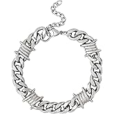 Sacina Barbed Wire Bracelet, Emo Punk Grunge Bracelet, Goth Jewelry, Christmas Jewelry Gift for Women