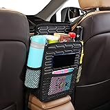 ABE Car Seat Organizer,Leather Car Storage Organizer Front Seat,Car Organizers and Storage for Kids Back Seat,Car Net Pocket 