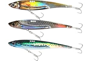 GULULUT Blade Bait for Saltwater and Freshwater, Sinking Metal VIB Bait and Three Swimming Modes Adjustment, Lifelike and Shining Fishing Lures to Improve Fishing Efficiency, Gift for Men