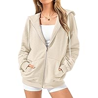 Amazon.com: BTFBM Zip Up Hoodie Women Long Sleeve Sweatshirts Fall