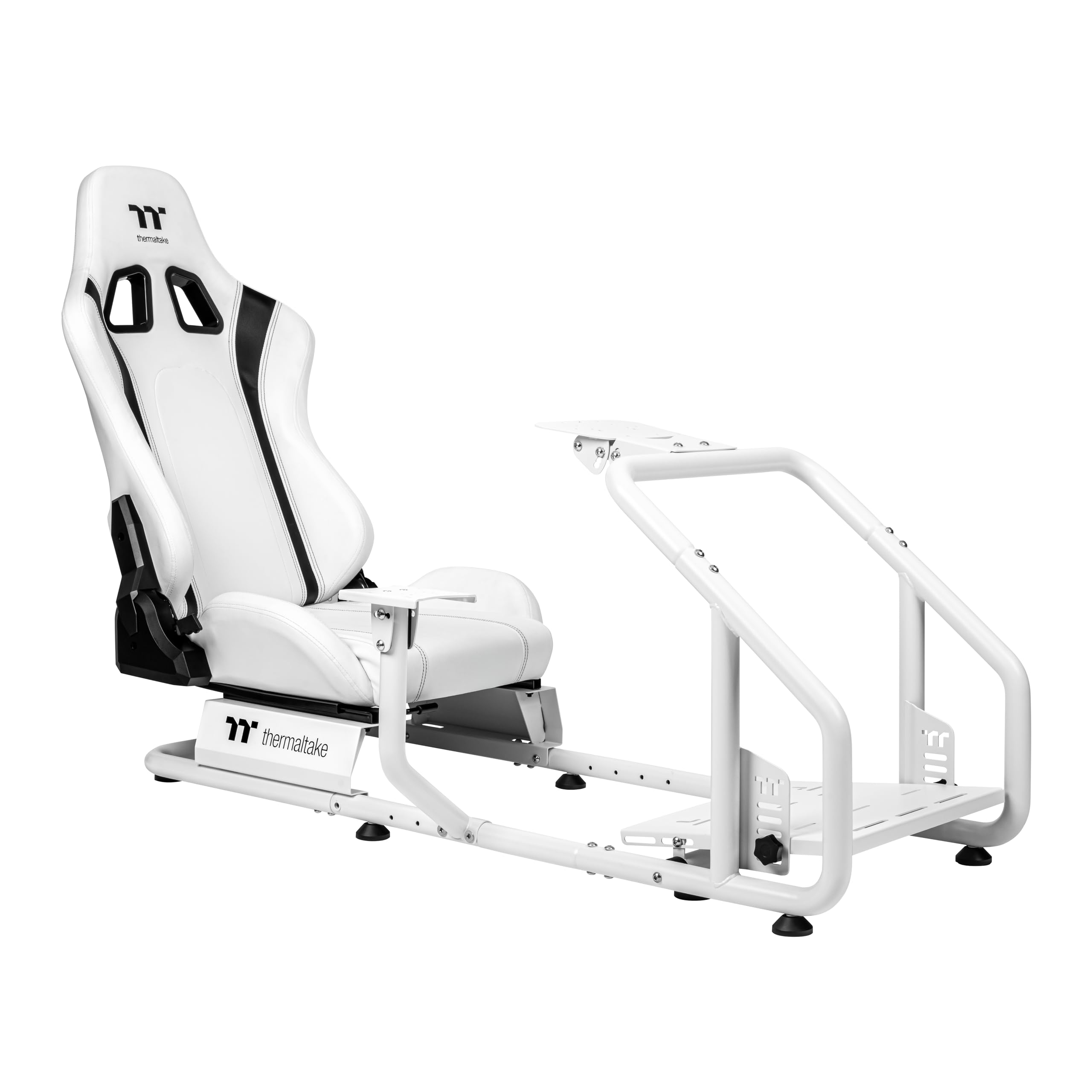 Photo 1 of Thermaltake GR300 Racing Simulator Cockpit; Adjustable PVC Seat; Adjustable Pedal & Wheel Mounts; Shifter Mount Included; Compatible with Thrustmaster/Logitech/Thermaltake/Fanatec; GSC-R30-CPASWH-01