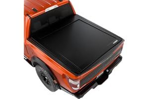 U-Guard Manual Retractable Hard Tonneau Cover | Matte Black | Low Profile | Waterproof Aluminum | Work for Extreme Weather Fi