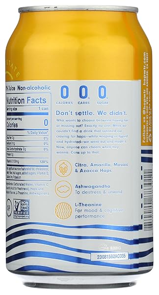 HOP WTR MANGO SPARKLING HOP WATER, 12 FZ