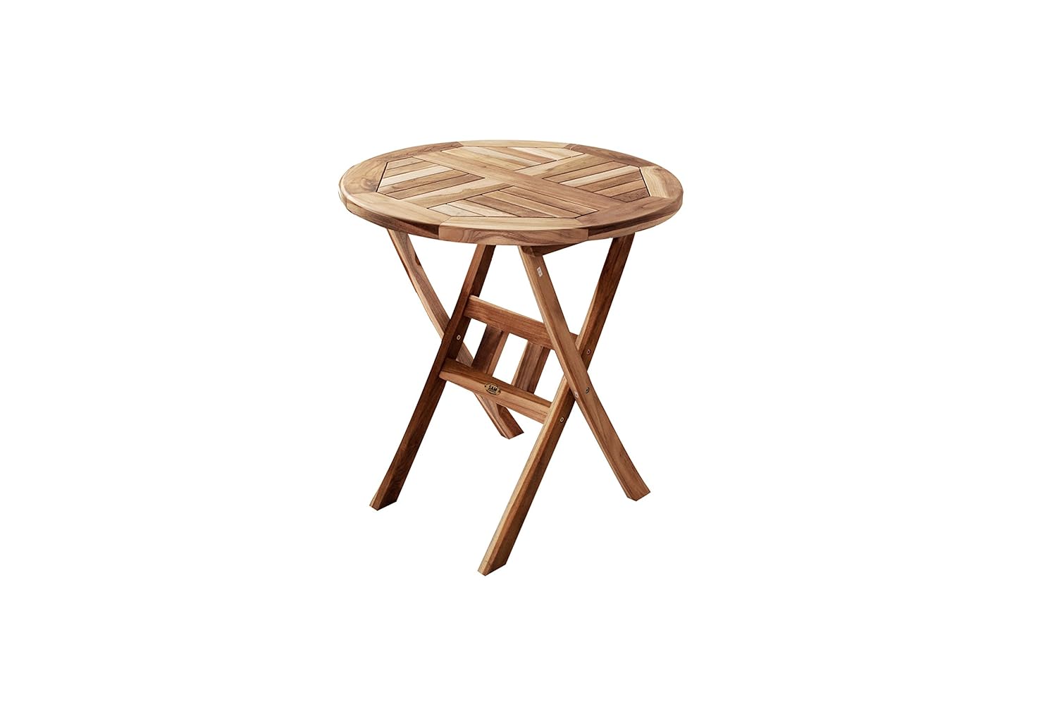 Amazon.de: SAM Möbel Outlet Balkontisch Rondo aus Teak Holz