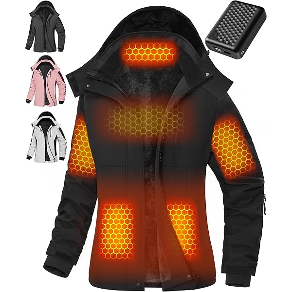 Amazon.com: Women Short Heated Jacket Battery Pack Included