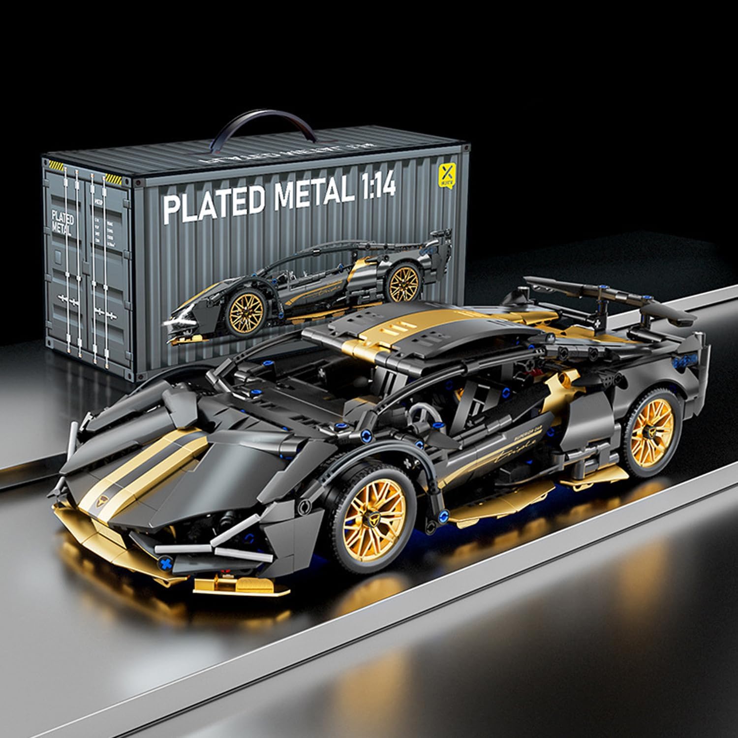 CIJINAY Sports Car Building Blocks Set for Lambo, Racing Car Building Kits, 918 PCS MOC Supercar Models for Adult, Construction Vehicle Toys Gift, Compatible with Major Brand