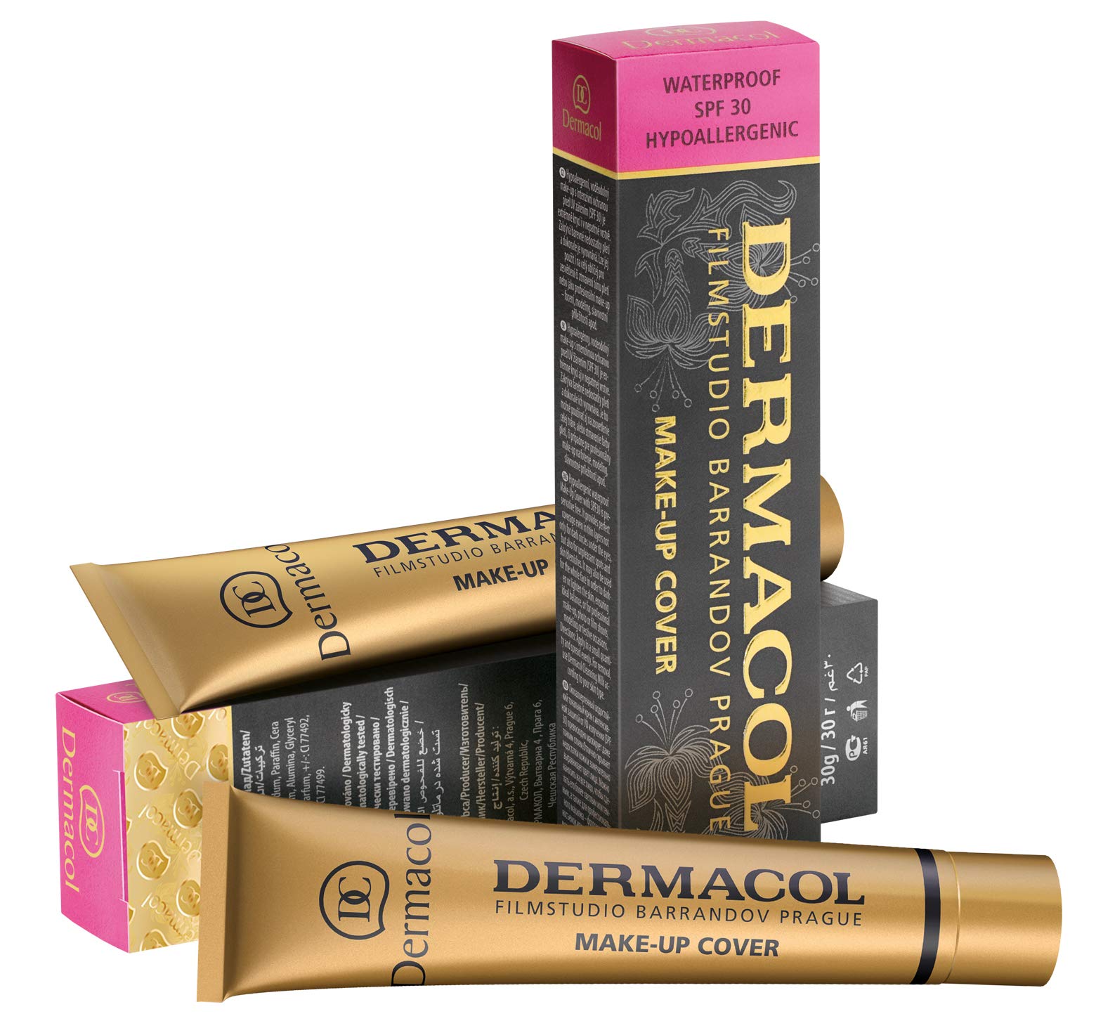 Dermacol Opaque Make-Up Cover for the Face and Neck – Waterproof Foundation with SPF 30 for a Flawless complexion, 226, 30 g