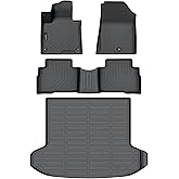 Auxko All Weather Floor Mats Cargo Liner Fit for Kia Sportage Hybrid 2023 2024 2025 (Not PHEV) TPE Rubber Sportage Accessories All Season Guard Odorless Anti-Slip Cargo Liner