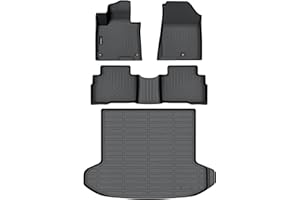 Auxko All Weather Floor Mats Cargo Liner Fit for Kia Sportage Hybrid 2023 2024 2025 (Not PHEV) TPE Rubber Sportage Accessories All Season Guard Odorless Anti-Slip Cargo Liner
