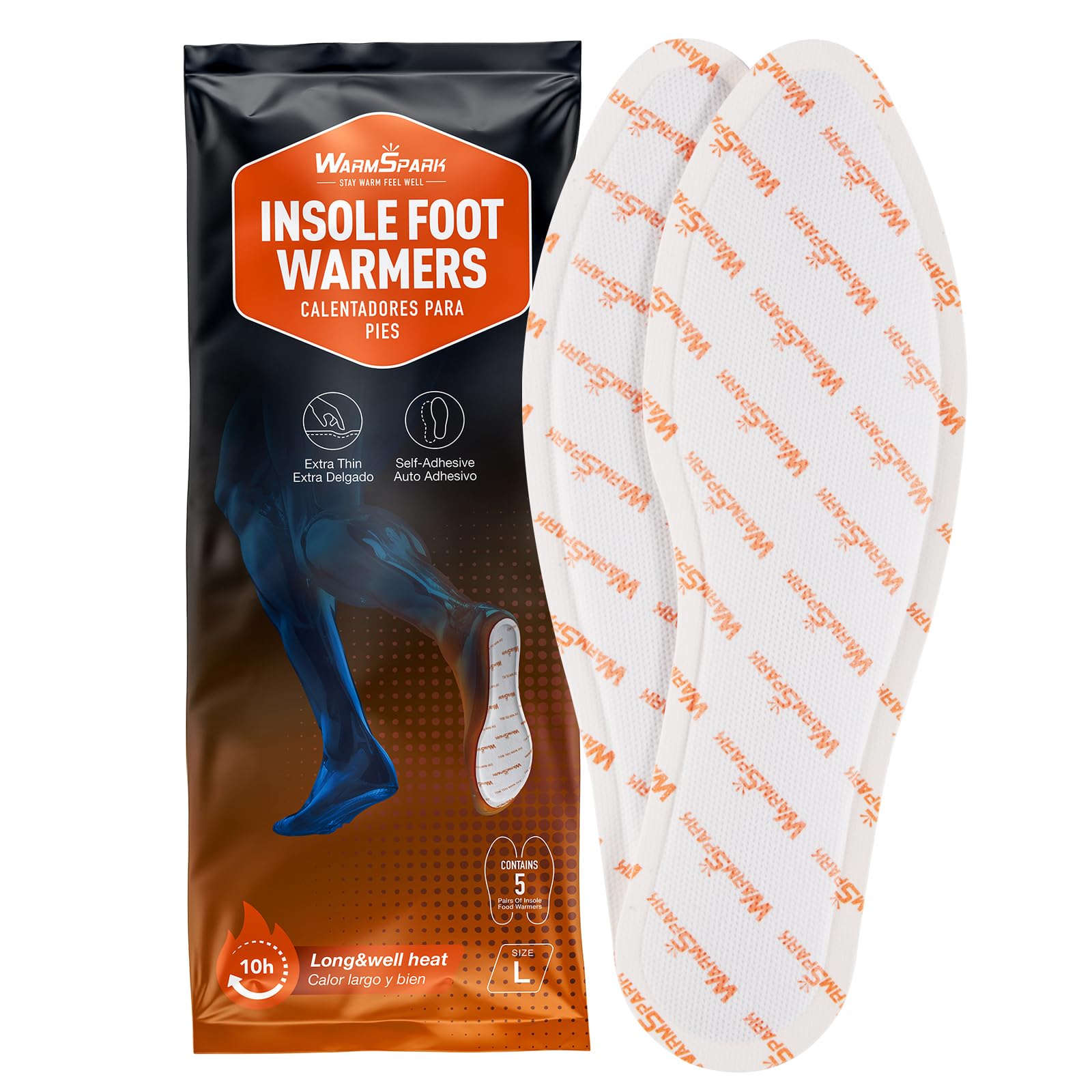 Photo 1 of ***3 PACKS INCLUDED*** Foot Warmer - Insole Feet Warmers 5 or 30 Pairs - 10 Hours Warm Feet (5, M (7.5-9))***3 PACKS INCLUDED***