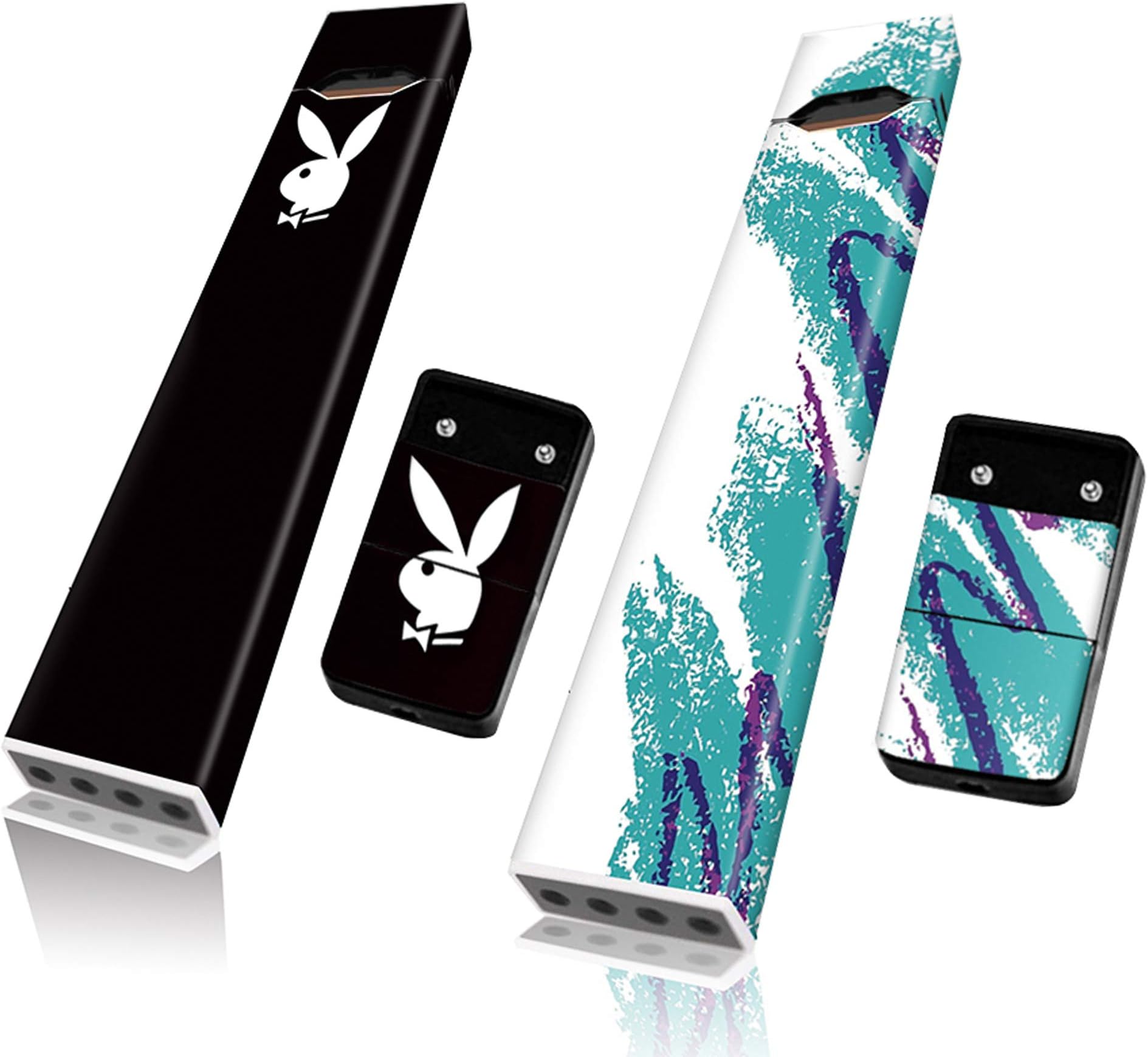 2 Pack Juul Skin Huge Selection of Juul Wrap Styles 3M Protective Juul Sticker (Playboy Bunny & Swigs)