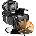 Artist hand Black All Purpose Hydraulic Recline Barber Chair Salon Beauty Styling Chair for Beauty Shop