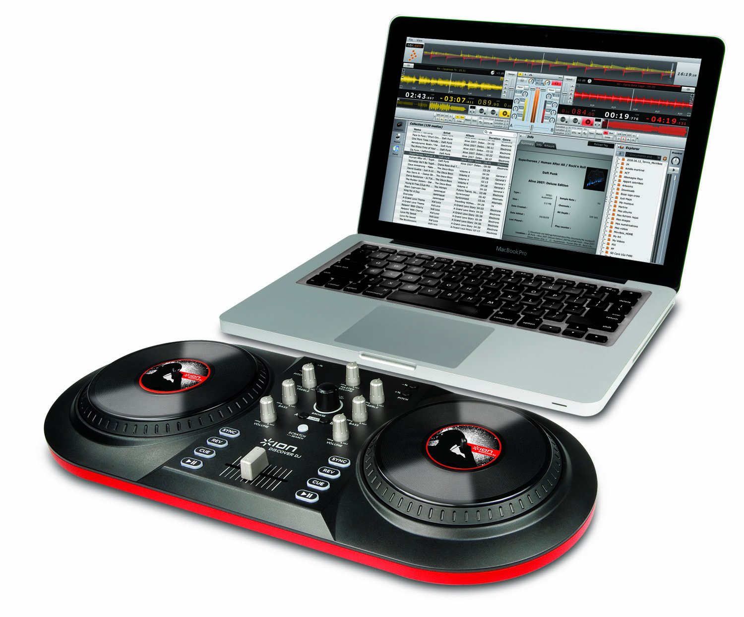 ION Audio iCUE3 Discover DJ Computer DJ System Amazon.co.uk Musical