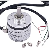 Taiss/Incremental Rotary Encoder DC 5-24v Wide Voltage Power Supply 6mm Shaft Optical AB 2 Phase Quadrature Encoder 600P/R