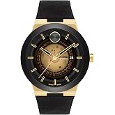 Movado Bold Fusion Men's Luxury Automatic Watch - Swiss Self-Winding Movement, Fabric Rubber Strap, Water Resistance 50 Meters (5ATM) - Classic Timepiece - Gift for Him - 43.5mm