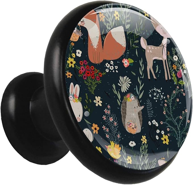 Perillas y manijas del gabinete Flores animales Perillas de gabinetes