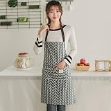 YuZhou 2Pcs PVC Apron Women Waterproof Wipeable Kitchen Apron with Pocket view 4