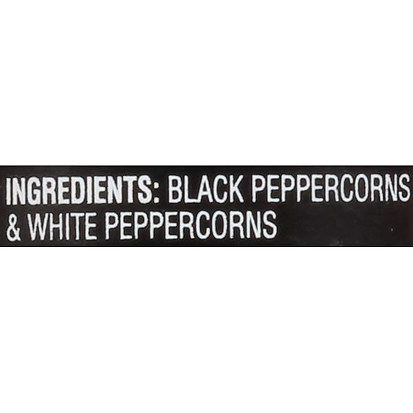 MCCORMICK PREMIUM BLACK & WHITE PEPPERCORN ADJUSTABLE GRINDER, 1.26 OZ