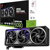 ASUS ROG Astral GeForce RTX 5090 32GB GDDR7 OC Edition Gaming Graphics Card (Nvidia GeForce RTX5090, Four Fans, 3.8 Slot Desi